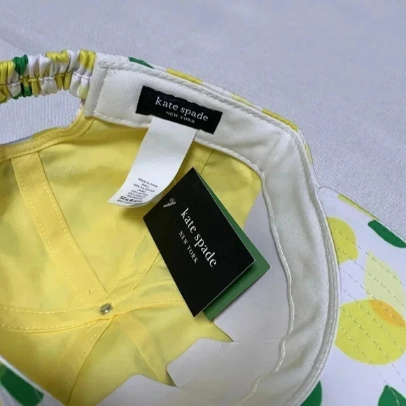 KATE SPADE ♠️ Lemon Toss Baseball Hat, NWT. - Picture 3 of 4
